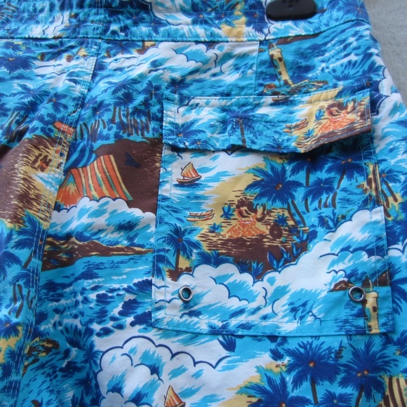 Brooks Brothers Red Fleece Swim Trunks mens W34 Island hawaii Paradise vacation - Picture 3 of 13